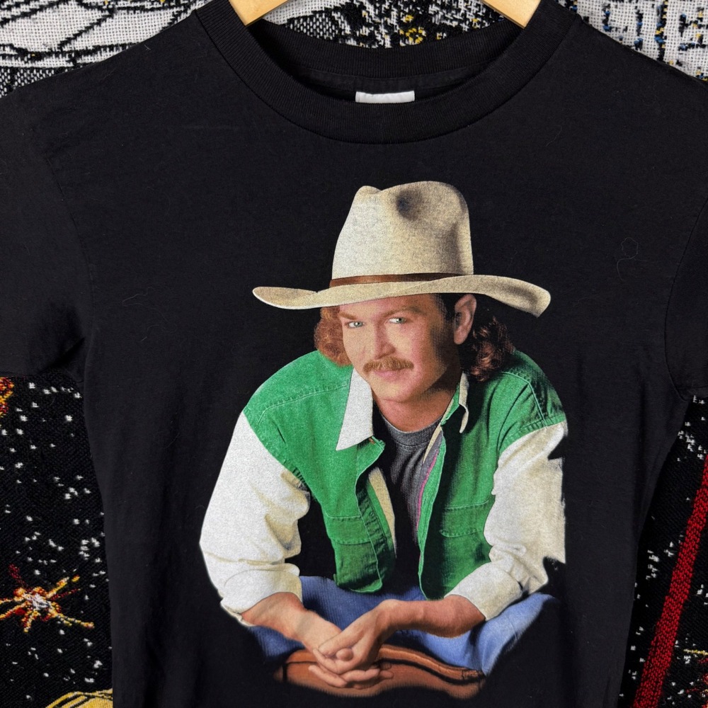 Vintage 1993 Tracy Lawrence Shirt XL Trinity Products Single Stitch Country Tee